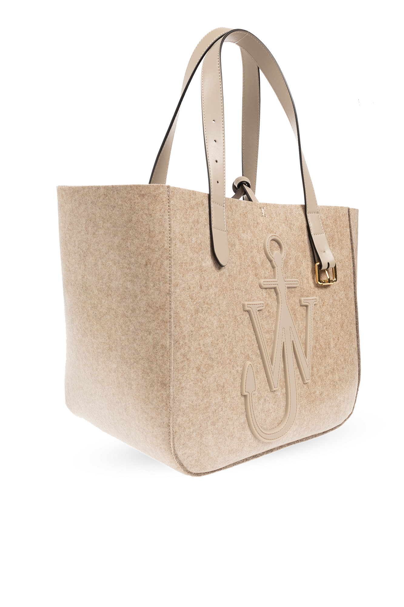 トートバッグ J. W. Anderson Belt Shopper Bag - Wool - Beige JW Anderson BELT TOTE Beige | BSTN Store